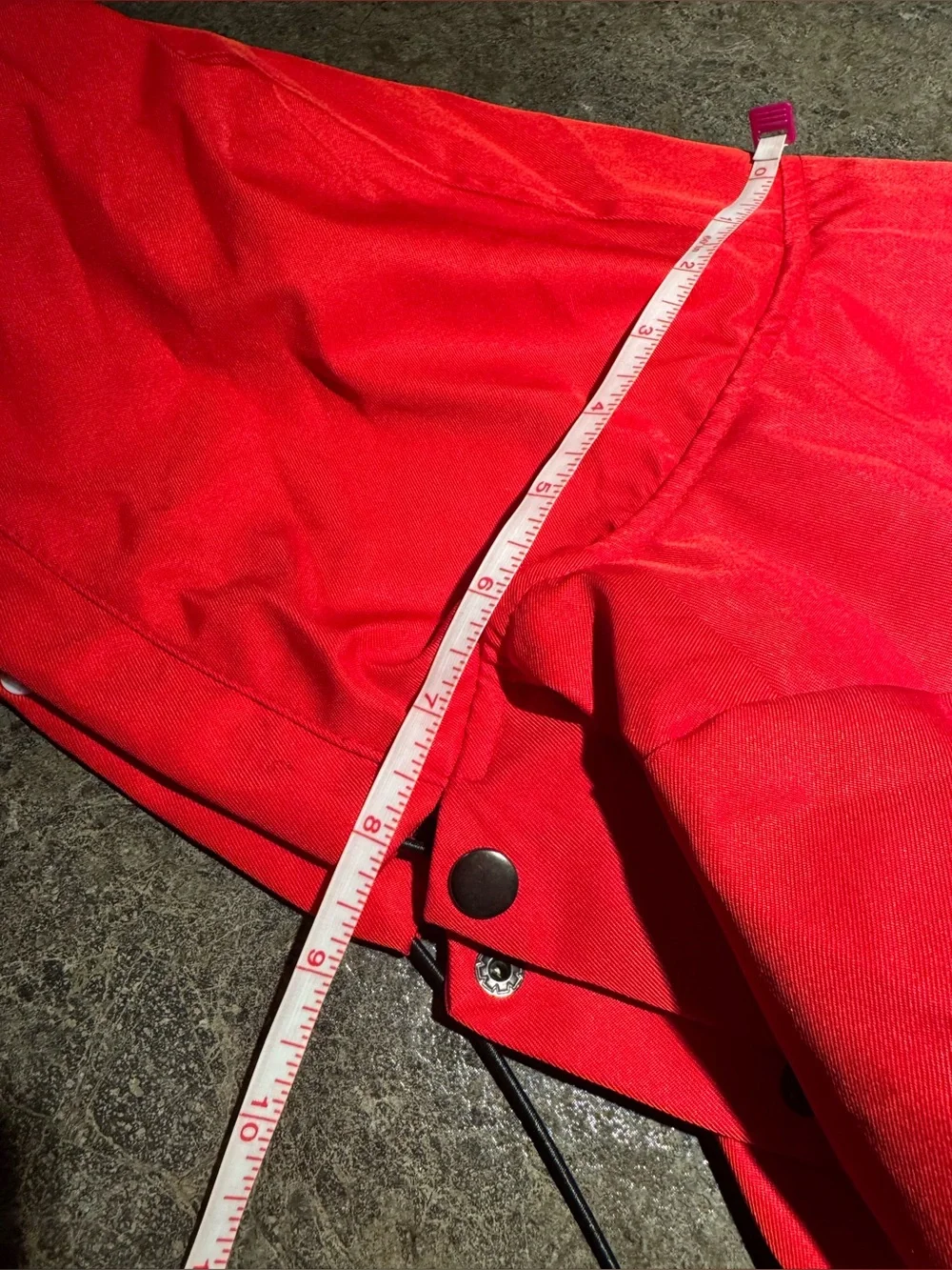Pina Coat Red Dog Rainjacket Raincoat Pockets Reflective Strips XL fits Medium